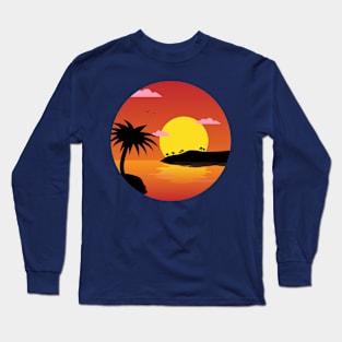 Beach Sunset Long Sleeve T-Shirt